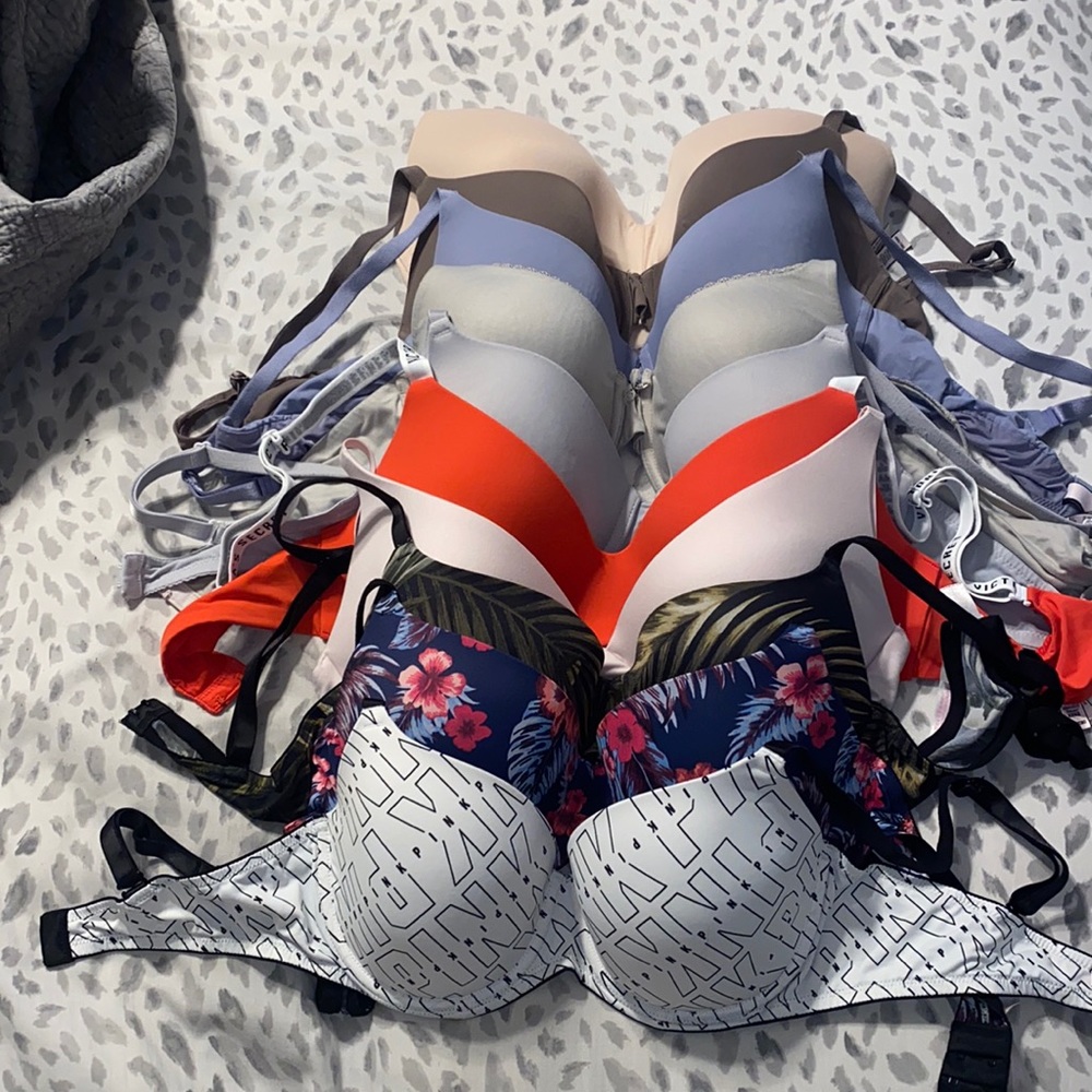 Lot of 10 Victoria’s Secret & PINK bras size 36C